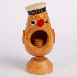 ヴィンテージ木製くるみ割り人形 - HMSビッグマウスセーラー