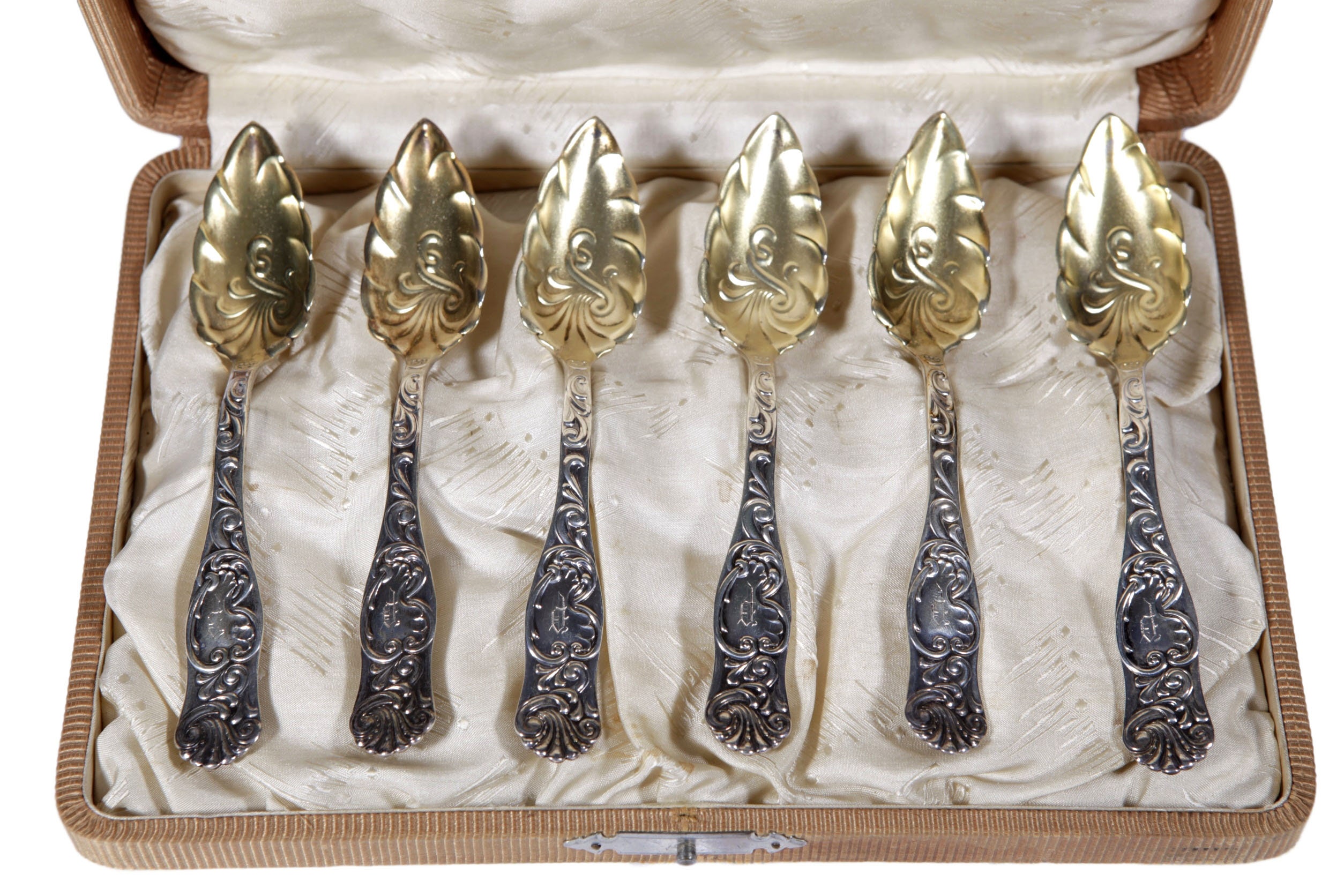Antique 1889 Sterling Silver Grapefruit Spoons Victorian Set Etsy