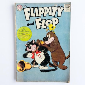 Vintage &quot;Flippity and Flop&quot; DC Comic Book - Issue Number 46, 1959