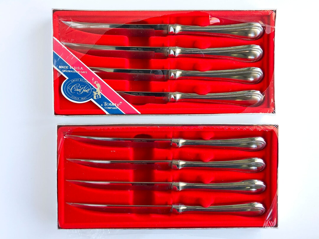 Vintage Towle Carvel Hall Steak Knives Never Used 2 Sets of Four in Original Boxes Etsy