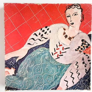 Vintage Jigsaw Puzzle 500+ Pieces-The Persian Robe by Henri Matisse-Made in Italy by Arti Grafiche Ricordi in 1978 - Couple Missing Pieces