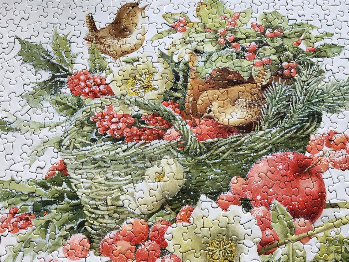 Unusual Vintage Jigsaw Puzzle in Lovely Metal Tin Midcentury Etsy