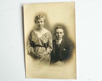Antikes Vintage-Foto eines jungen Paares