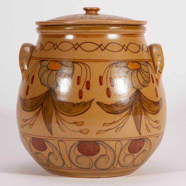 Pottery Jar With Lid Etsy