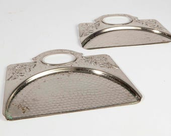 アンティーク シルバー プレート パンくずキャッチャー - 説明を読む