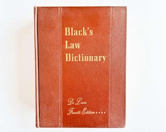 Black's Law Dictionary 5th Edition Deluxe: Vintage Legal Reference