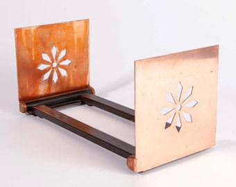 Estantería ajustable para libros - Estantería plegable de metal color cobre