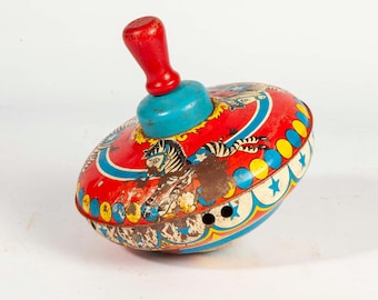 Vintage Metal Toy Spinning Top - Ohio Art