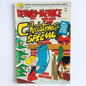 Vintage &quot;Dennis the Menace Christmas Special&quot; Comic Book - #99, October, 1971