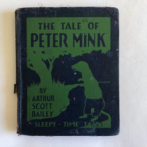 Antique Vintage "Tale of Peter Mink" by Arthur Bailey - 1916 Hardback Children's Book