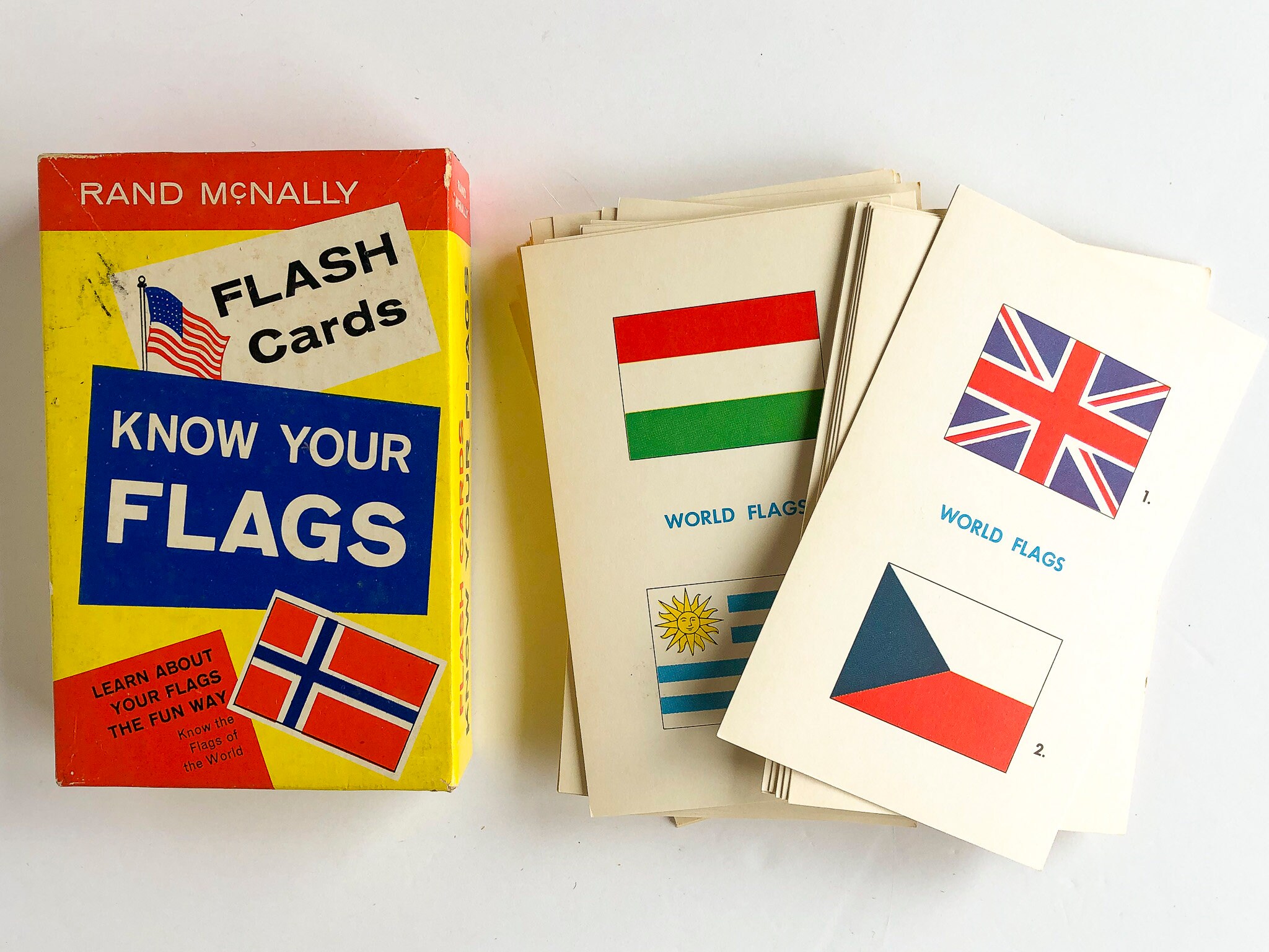 フラッシュカード A５ ラミネート加工 Flashcards, English Word Cards (National Flags) A5  Size, Laminated 手帳・ノート・紙製品