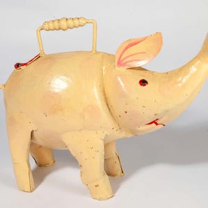 Vintage Metall Schwein Gießkanne