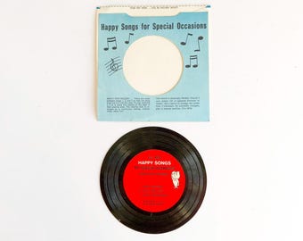 Disco de vinilo "Happy Songs" - Promoción de Esso de 1960