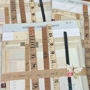 Antike und Vintage UNBENUTZTE - MIXED LEDGER 50+ Seitenpaket - so viele köstliche und interessante Seiten
