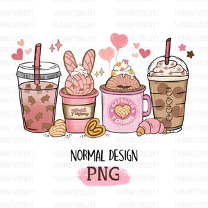 Cafecito y Chisme PNG Sublimation Pan Dulce | Pan Dulce PNG Hand Drawn Mexican Concha Design for Tshirt | PNG Sublimation Digital Download