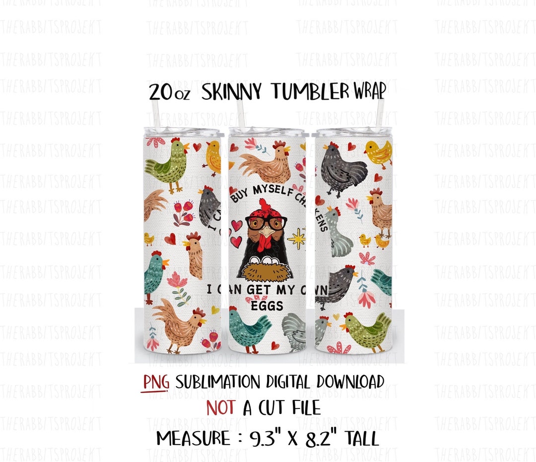 I Can by Myself Chickens I Can Get My Own Eggs 20oz Skinny Etsy