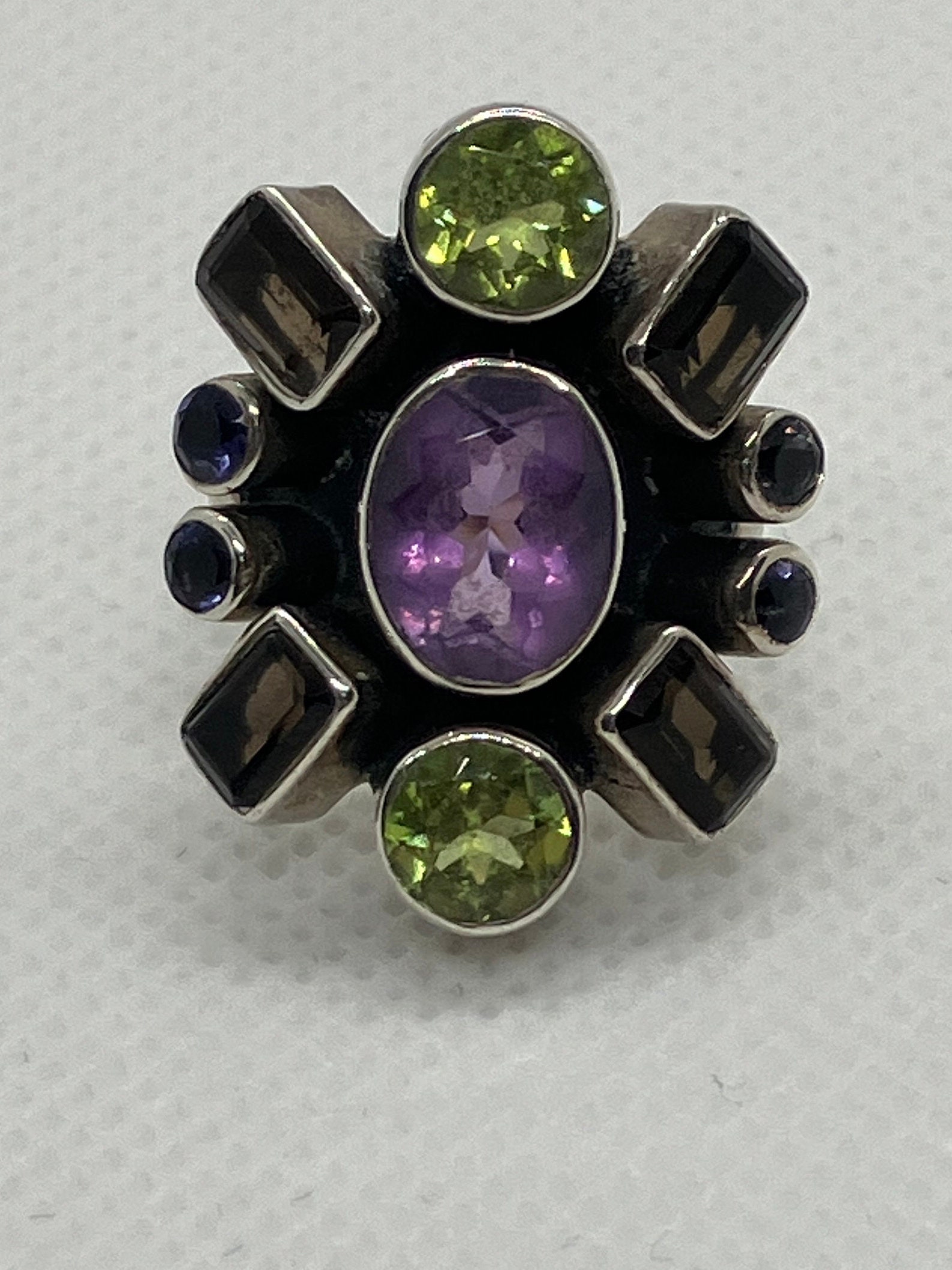 Nicky Butler Silver Rings Nicky Butler Silver Multi Gemstone Ring Sz 6 - Etsy