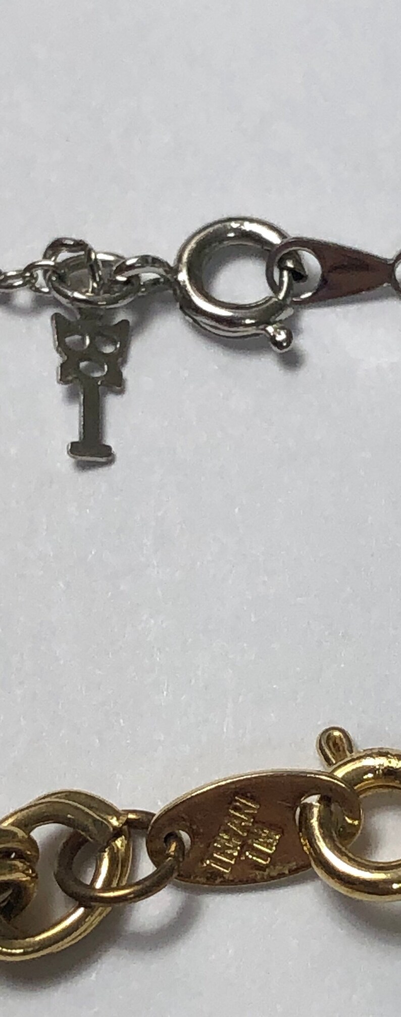 Estate Trifari Chain Necklace /& Black Bead Bracelet