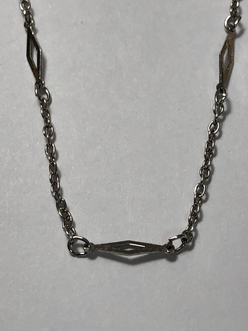 Estate Trifari Chain Necklace /& Black Bead Bracelet