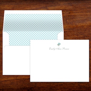 Papeterie personnalisée Cartes de remerciement personnalisées | Enveloppes doublées | Lot de 10 | Cartes de correspondance