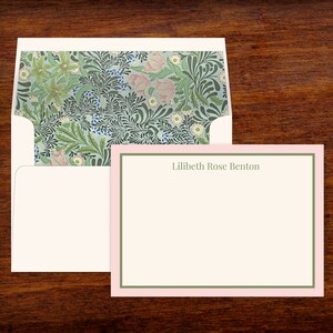 Custom Stationery Personalized | Set of 10 Note Cards With Lined ...