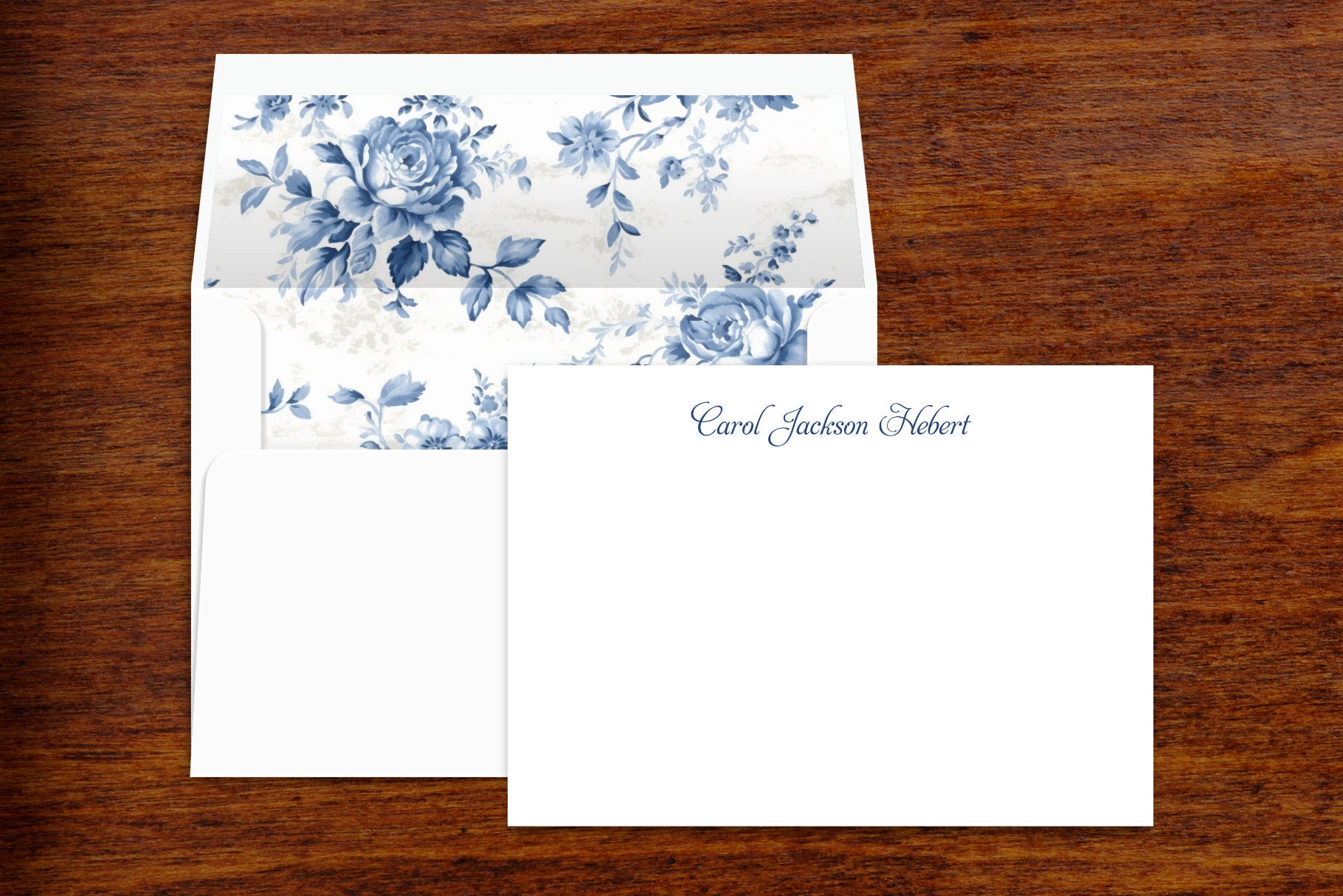 Personalized Stationery Note Cards With Matching Lined Envelopes | Set ...