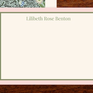 Custom Stationery Personalized | Set of 10 Note Cards With Lined ...