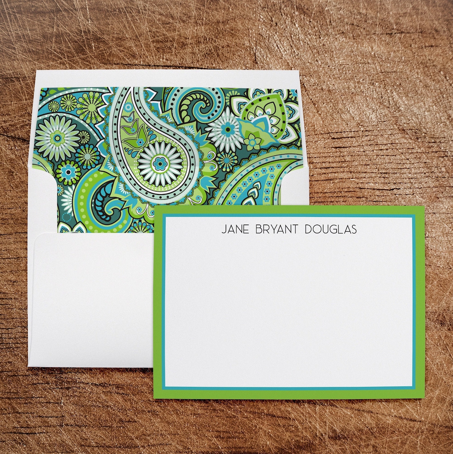 Personalized Stationery Note Cards with Lined Envelopes Etsy