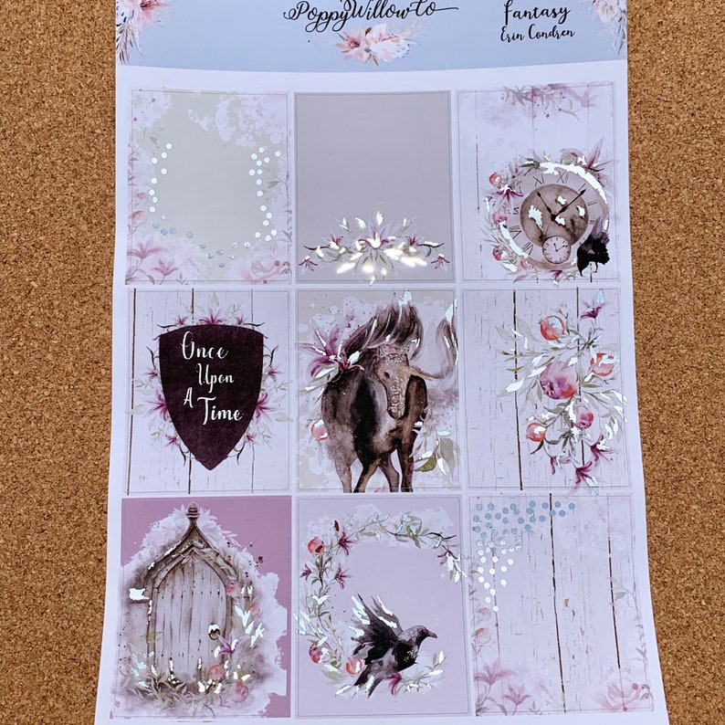 Fantasy for Erin Condren Weekly Decorative Sticker Set