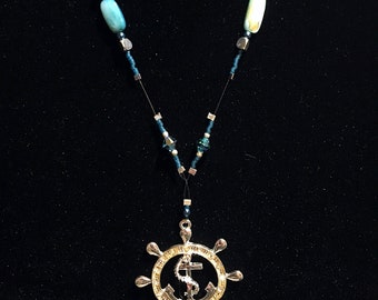 Jewel helm mermaid necklace