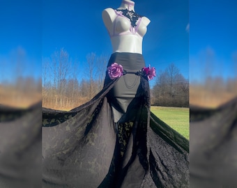 Pastel goth harness set
