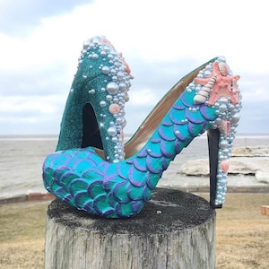 Mermaid scale best sale heels