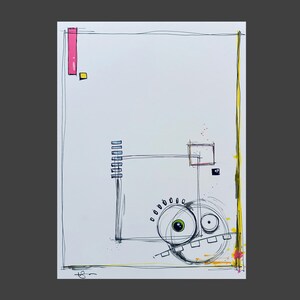 Lightswitch Guy Original Drawing 9x12