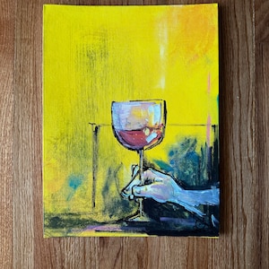 Wine Glass - 12x16 Original Painting