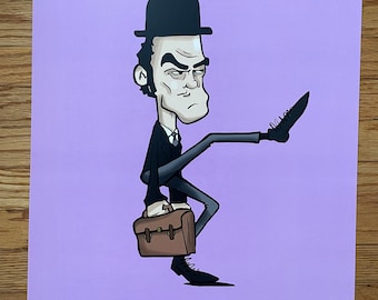 Silly Walks Caricature Print