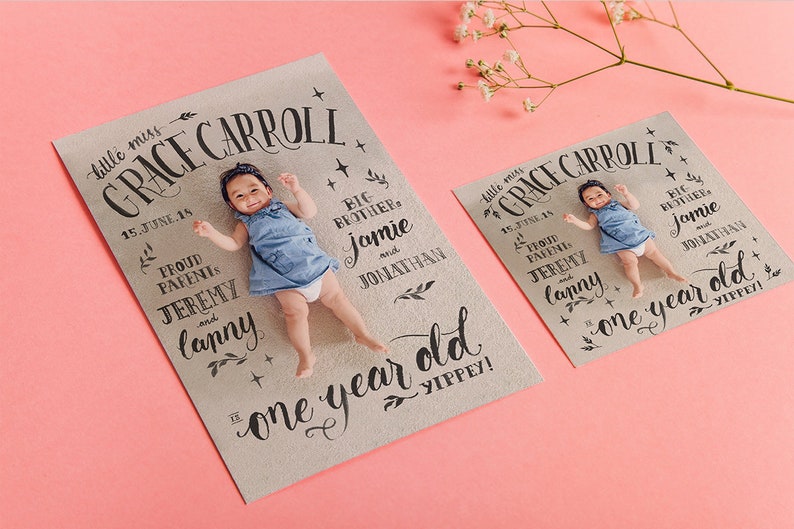 Baby Announcement Print Newborn Milestone Infographic Etsy