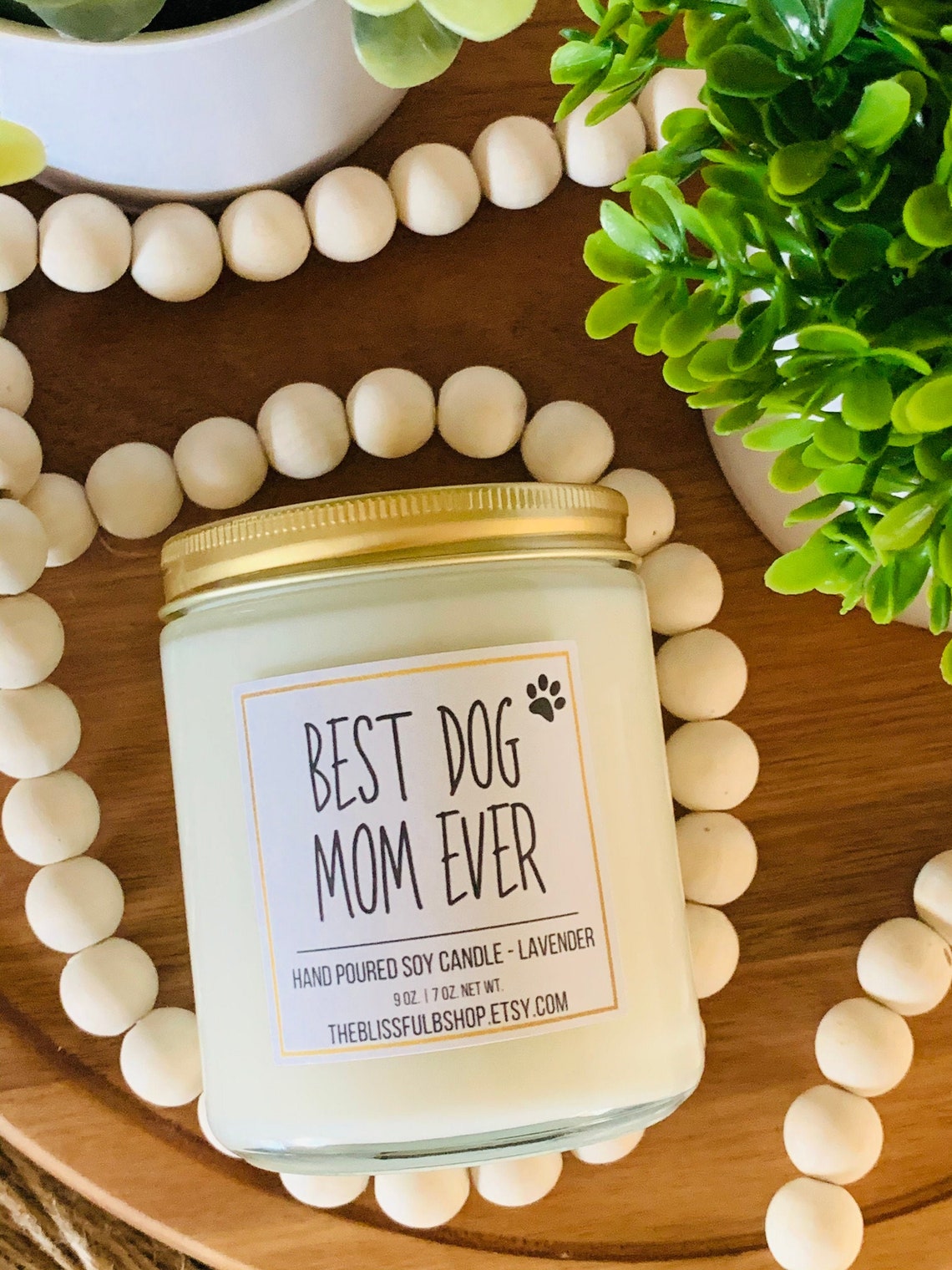 Best Dog Mom Ever Candle Gift Gift for Dog Mom Best Dog Mom Etsy