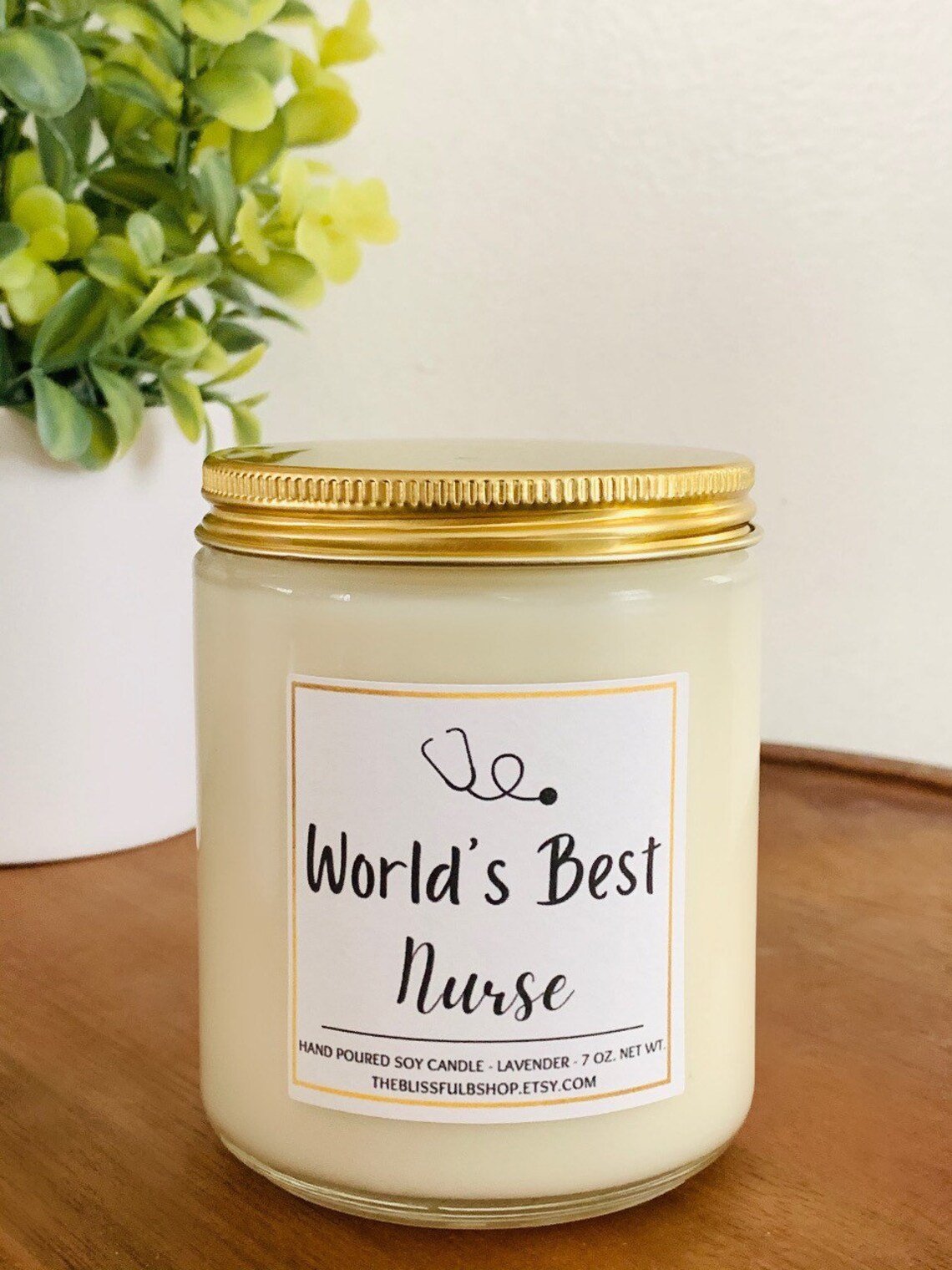 Worlds Best Nurse Candle Candle Gift for Nurse Best Nurse Etsy