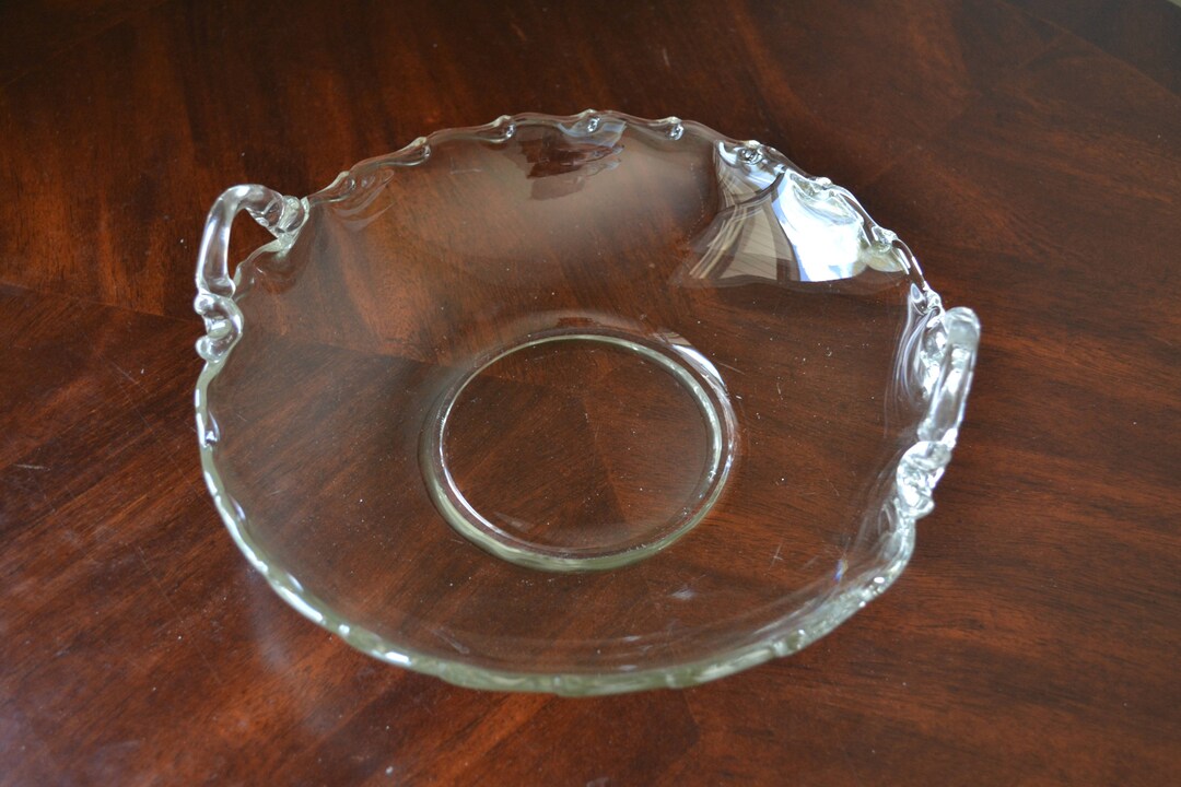 Fostoria Handled Utility Tray in Century pressed Etsy