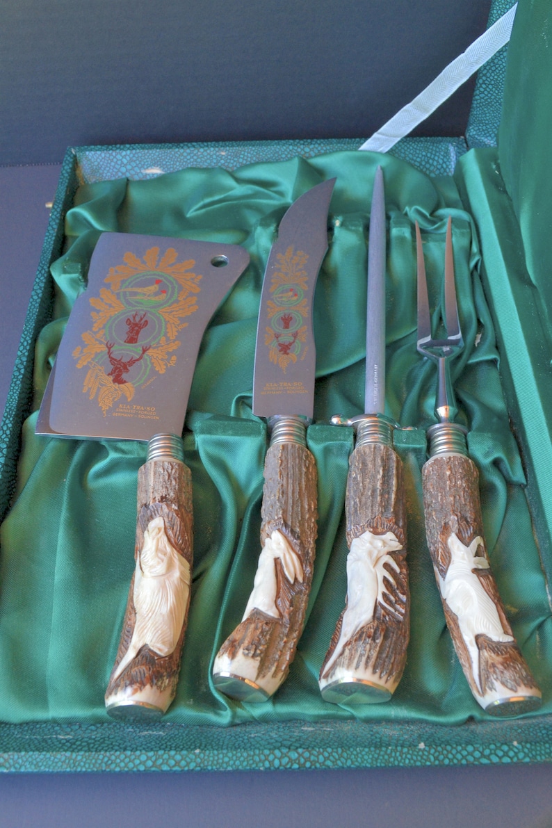 Vintage Klatraso German Carving Knives Stainless Etsy