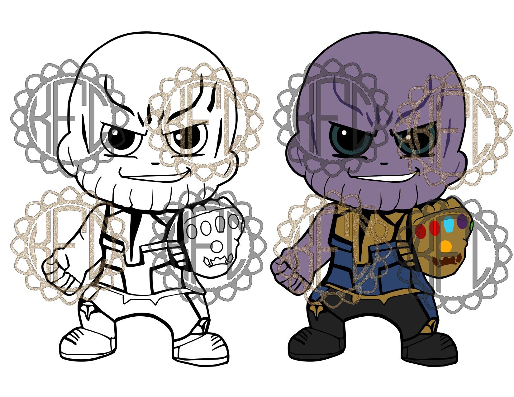 Download Cute Chibi Avengers Thanos svg PDF SVG EPS png.studio3 ...