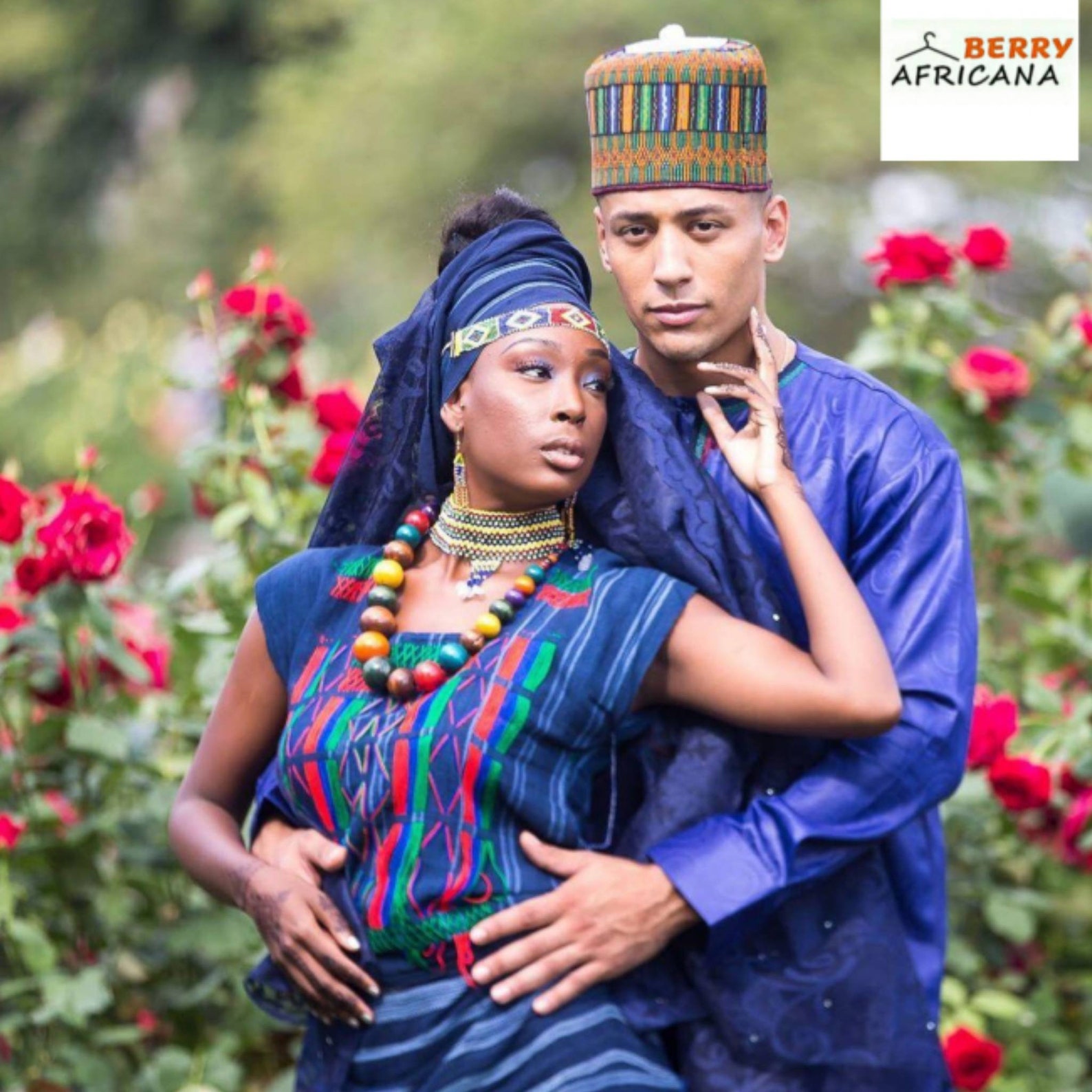 Fulani/hausa Couple's Outfit With Accessories for African Etsy