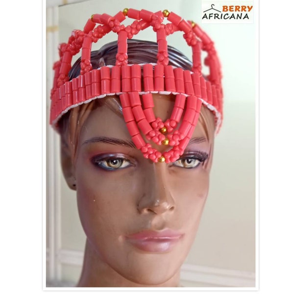 african beaded headpiece