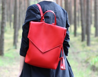 Red backpack sales women's
