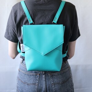 Turquoise backpack purse sale