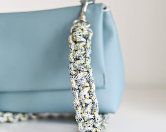 Braided Rope Bag Strap, Replacement Shoulder or Guitar Strap, Stylish everyday strap for bag