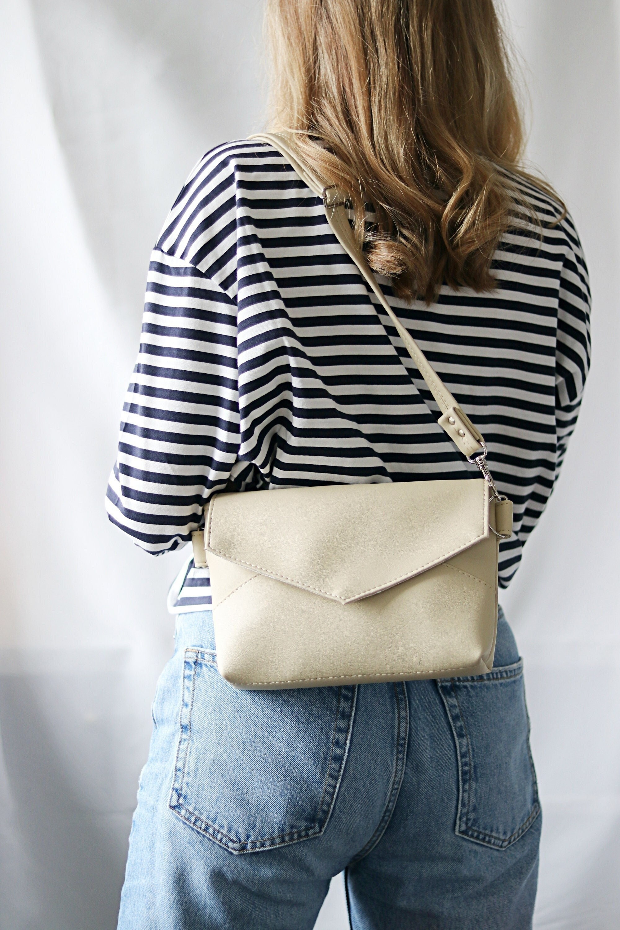 ◆JILLSTUART◆CITY ESSENTIAL nylon shoulder cross bag-Beige Buy Bone Cream Leather Cross-Body Bag from Next USA