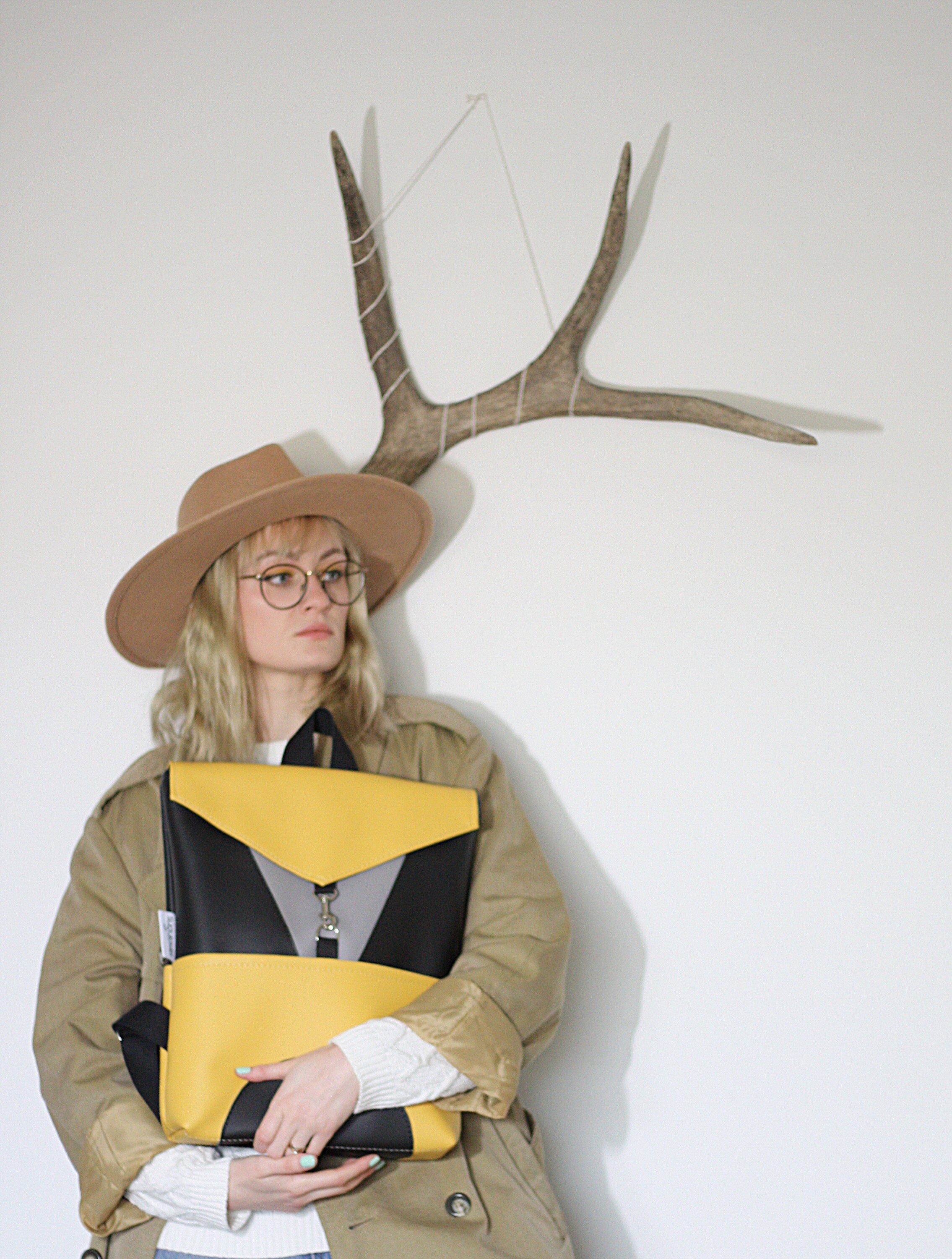 Boho Chic Vegan Leather Backpack main image 1
