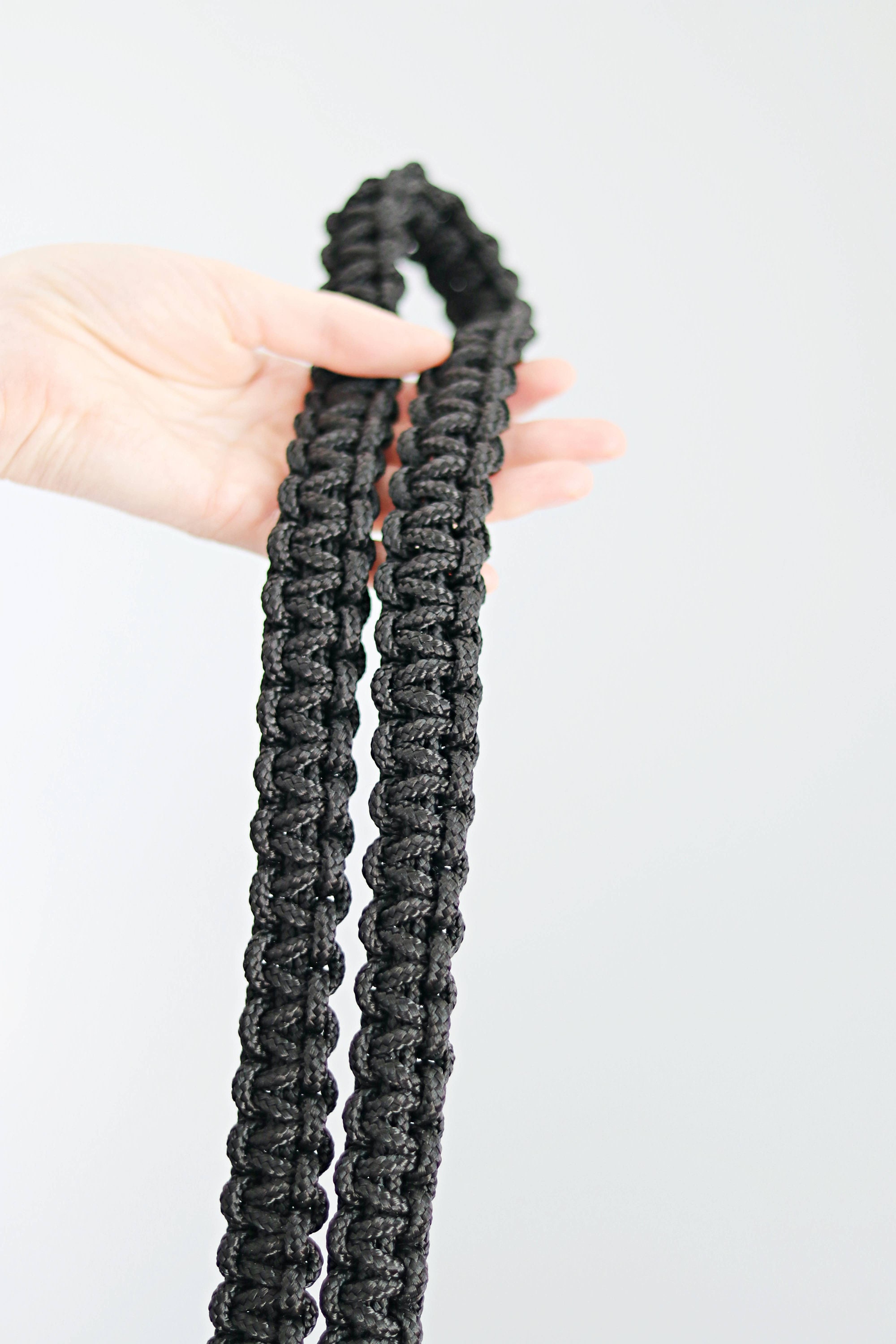 Macrame Rope Camera Strap: Braided DSLR Strap With Carabiners - Etsy