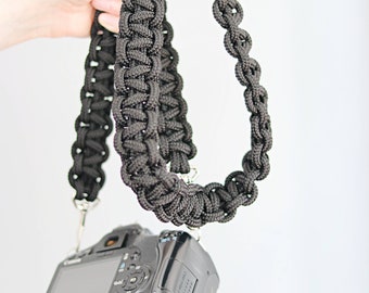 Rope Camera Strap dslr camera strap macrame camera strap Strap for camera Rope Braided strap Custom length Climbing Rope Bag strap